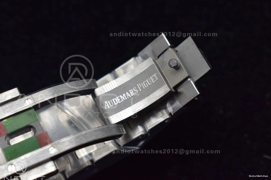 SS Textured Royal A Supportive on 39mm ZF Bracelet Oak SS 15202 1043 1:1 Edition Best Dial Blue 1218